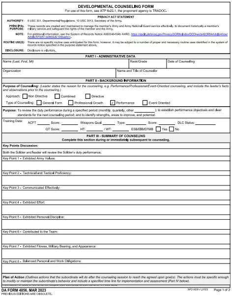 Fillable Form DA 4856 (2023) | Edit, Sign &amp; Download in PDF | PDFRun