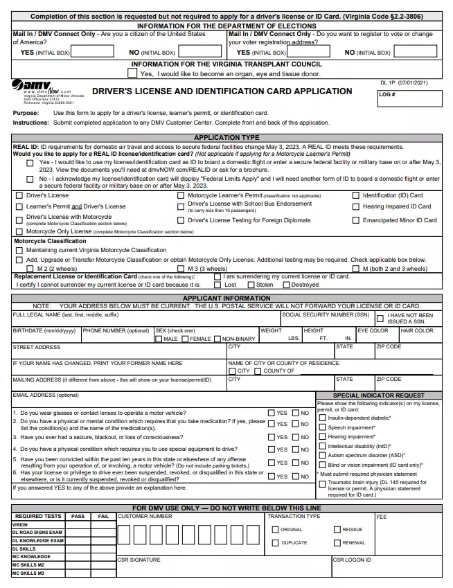 Fillable Form Virginia Drivers License Renewal PDFRun fillable-form-virginia-drivers-license-renewal-pdfrun