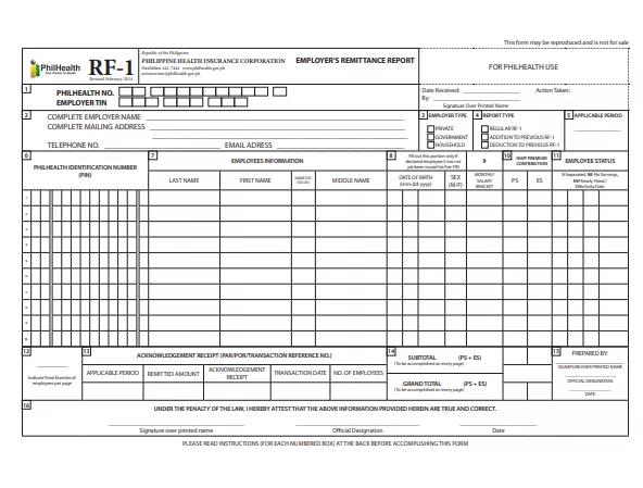 Fillable Form RF-1 | Edit, Sign & Download in PDF | PDFRun