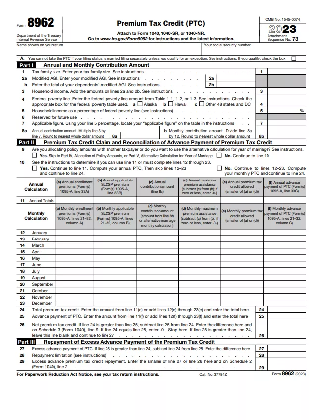 Fillable form 8962 2023 edit sign download in pdf pdfrun