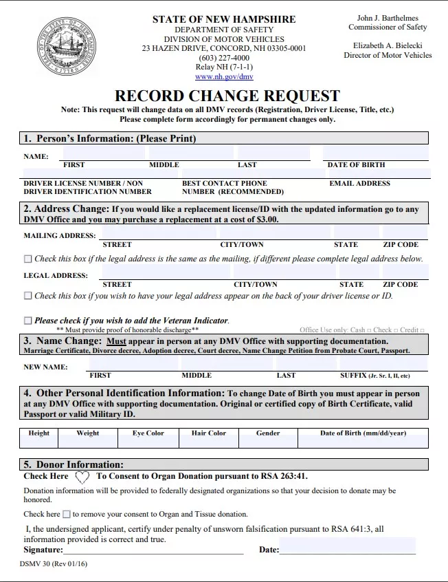 Fillable Form DSMV 30 | Edit, Sign & Download in PDF | PDFRun